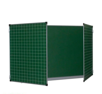 Распашная меловая магнитная доска, 200х75 см, разлинованная