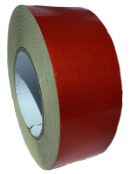 Светоотражающая лента для маркировки предметов Красная 50мм*45,7м