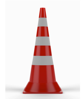 Конус дорожный сигнальный КС- 3.5 750 мм 3 полосы